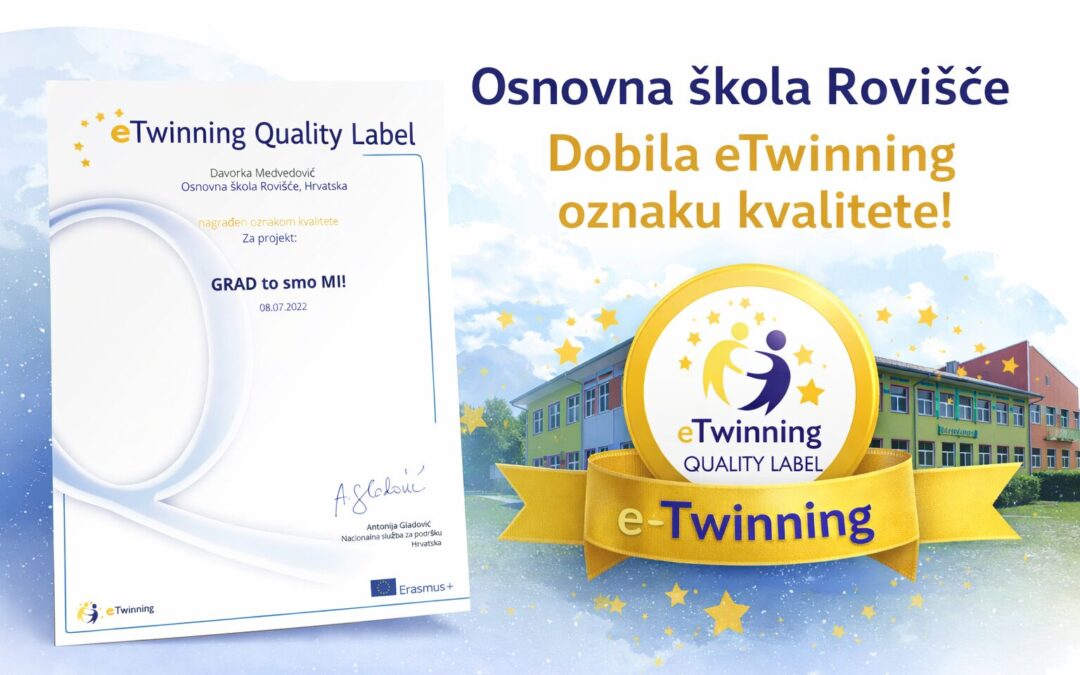 Osnovna škola Rovišće nagrađena eTwinning oznakom kvalitete