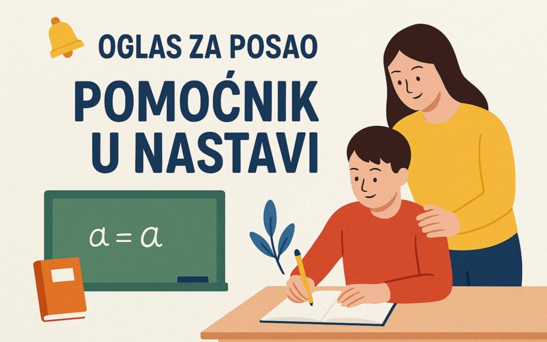 Pomoćnici u nastavi – 30 sati – MŠ ROVIŠĆE