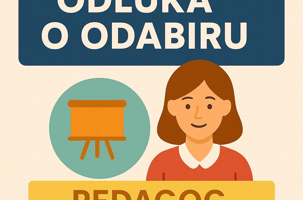 Odluka o odabiru – pedagog