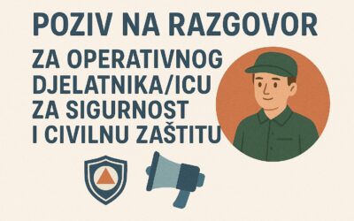Ppoziv na razgovor – operativni djelatnik/ica za sigurnost i civilnu zaštitu