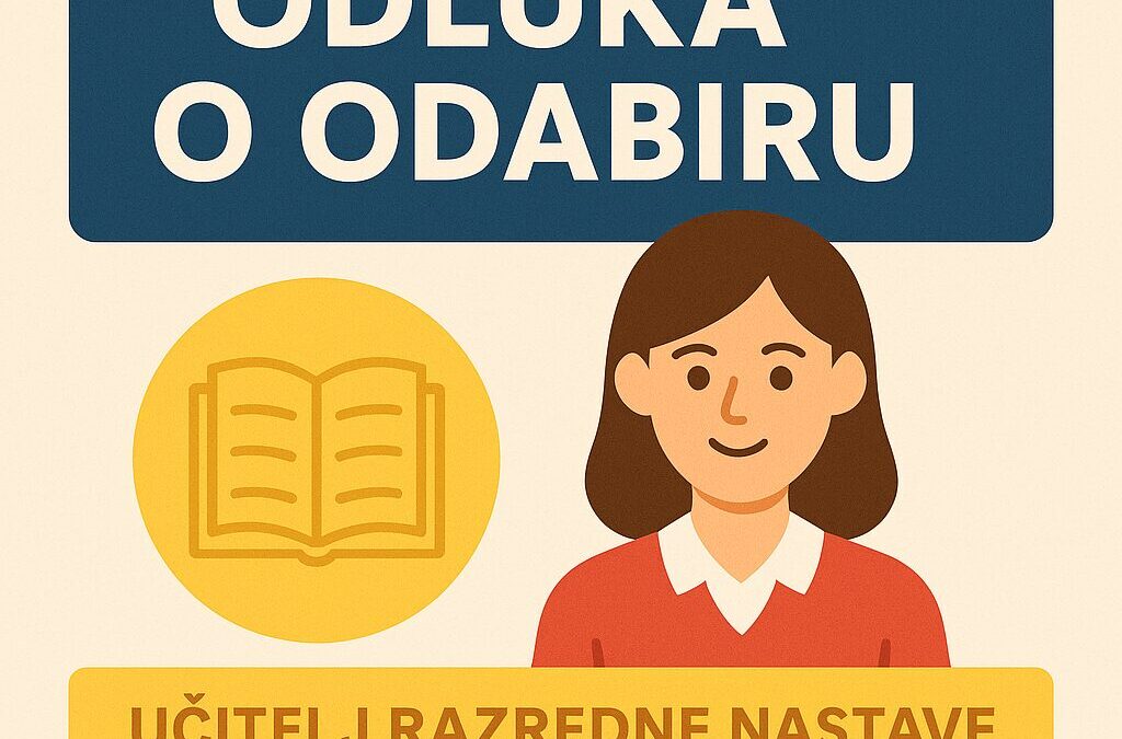 Odluka o odabiru – Učitelj razredne nastave